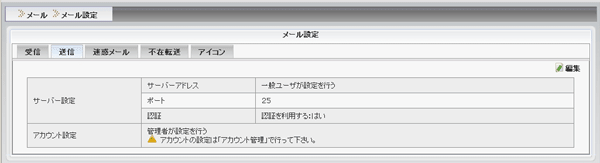 送信画面