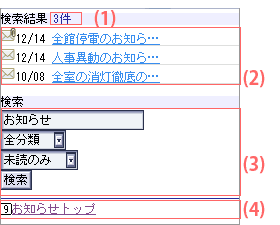 検索結果画面