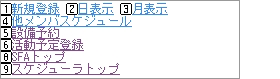 スケジューラ週表示（SFA）